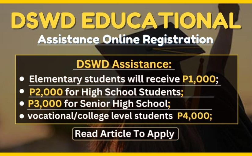 DSWD Online Registration For Educational Assistance | How To Apply